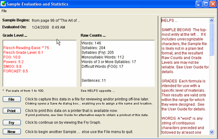 THE FLESCH GRADE LEVEL READABILITY FORMULA